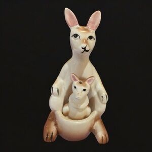 Vintage Kangaroo and Baby Joey Salt and Pepper Shakers